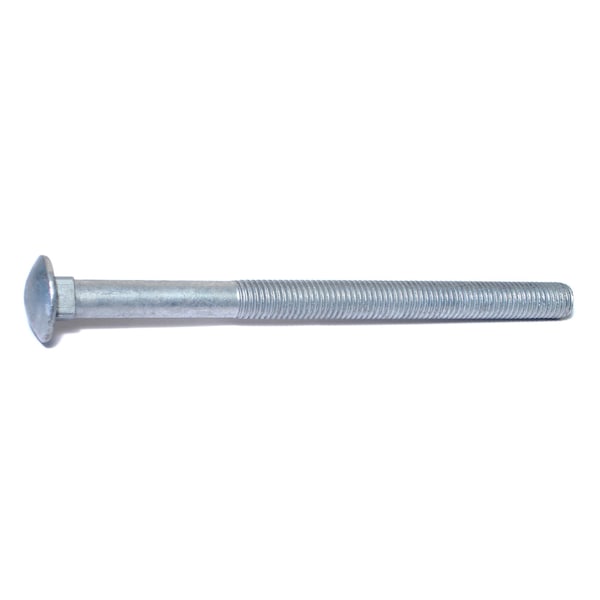 Midwest Fastener Carriage Bolt, Square Neck, 11 (Coarse), 9 in L, Steel, Hot Dipped Galvanized, 15 PK 53644 - main